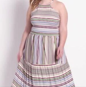 🌟 Lane Bryant Size 14/16 Striped Dress – NWT! 🌟
